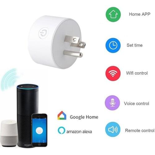 US Smart Power Socket Plug Wireless Remote Control Timer Switch Adapter Plug Outlet WiFi APP Control Voice Control
