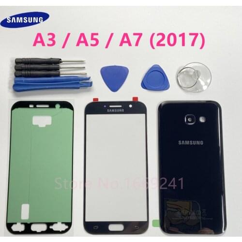 Back Cover Battery Door Rear Case Housing For SAMSUNG Galaxy A3 A320 A5 A520 A7 A720 2017 Front Screen Glass Lens Replacement
