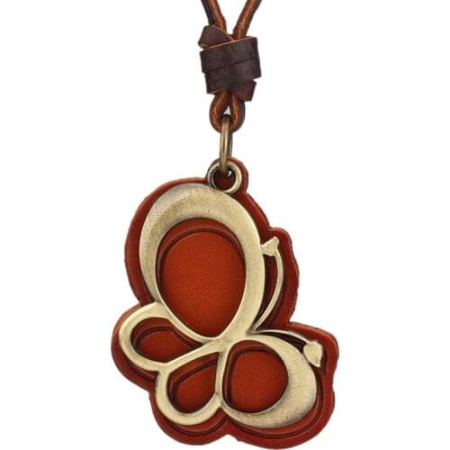 Johnature Metal Butterfly Necklace Original 2020 National Style Handmade Women Vintage Necklace