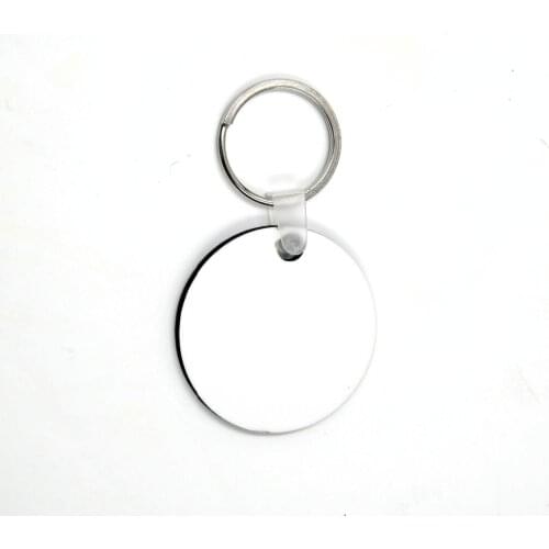100pcs/lot Wholesale Fashion diy OEM Sublimation keychain Wooden Key Rings White blank MDF Key Chain for Heat Press