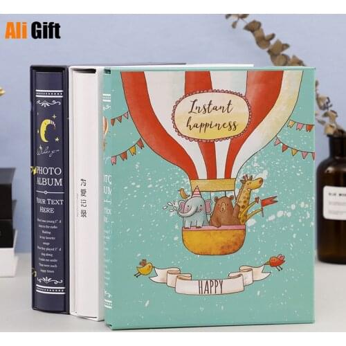 200 Pockets 7 Inch Photo Album Picture Storage Scrapbooking Picture Case Cartoon Photo Album Frame for Kids Children