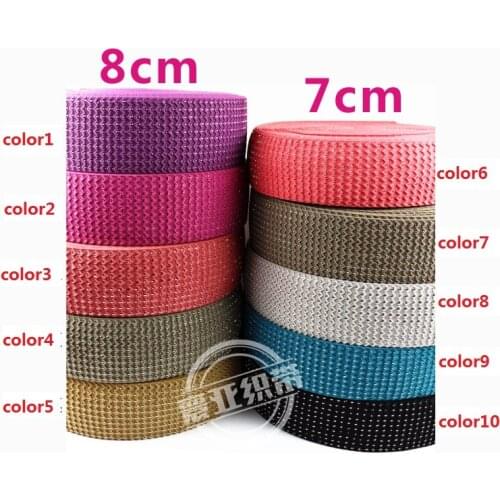 7cm 8cm width elastic webbing for clothing belt 4meters elastic tape with lighting point diy craft accessories