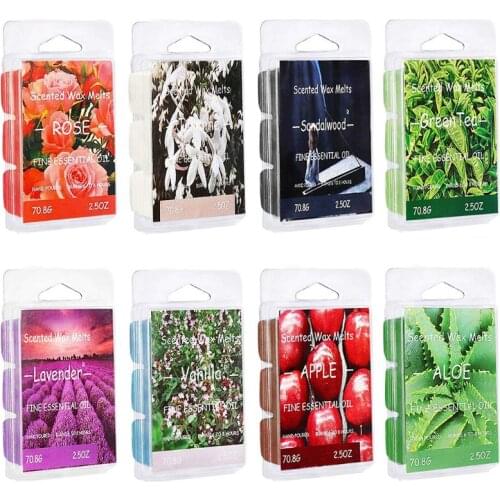 Scented Wax Melts Air Freshener Apple Aloe Green Tea Sandalwood Rose Vanilla