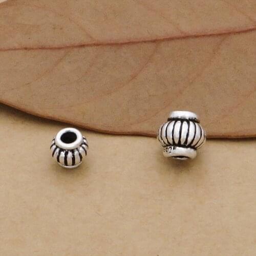 100% 925 Silver Beads Pure Silver Jewelry Spacers 925 Sterling Jewelry Beads Small beads DIY Jewelry Findings