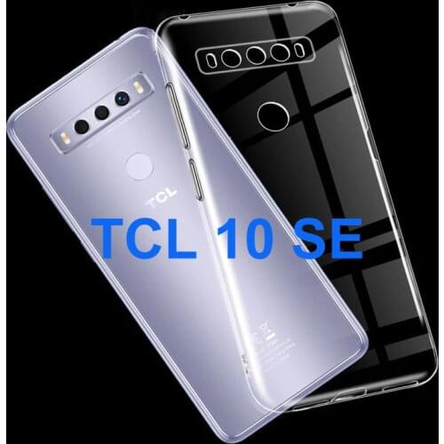 For TCL 10 SE Case Soft Silicone Funda Back Capa Cover For TCL 10 SE T766H T766J T766U Glass TPU Ultra-thin Phone Shell Etui