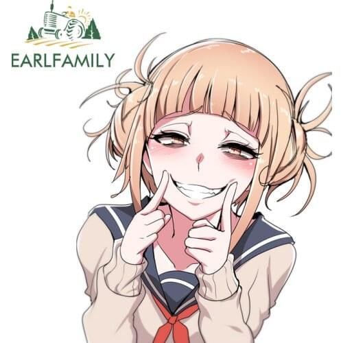 EARLFAMILY 13cm x 10.4cm for Himiko Toga Vinyl Car Accessoires Stickers Graffiti Decal Campervan RV JDM Air Conditioner Sticker