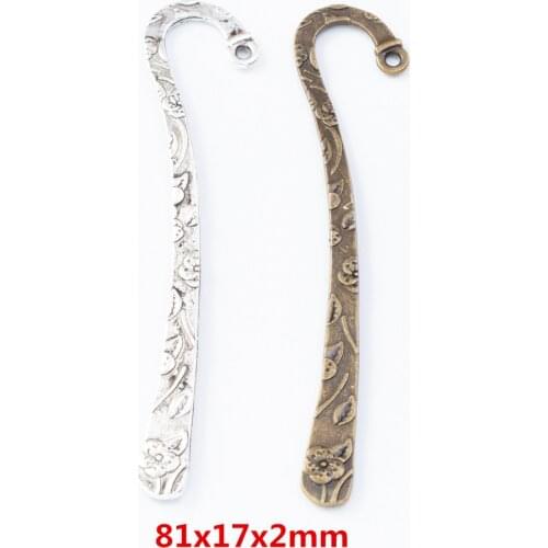 15 pieces of retro metal zinc alloy Bookmark pendant for DIY handmade jewelry necklace making 7908