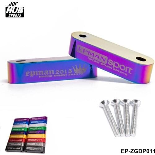 Billet Aluminum Hood Spacer Risers Set For 88-00 Honda Civic CRX /90-01 For Acura Integra HU-ZGDP011