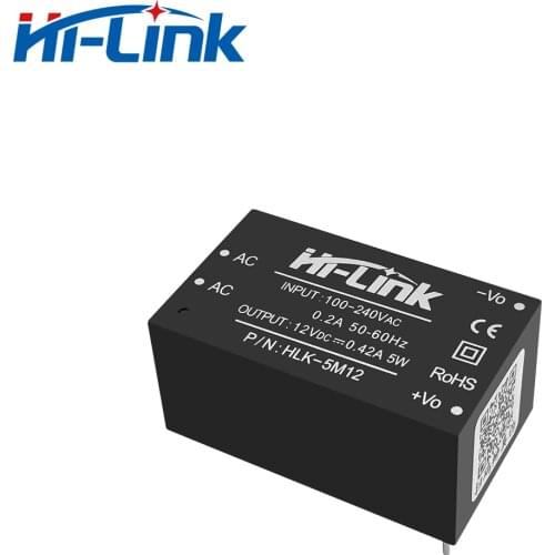 Original HLK-5M12 AC/DC Power Converter Module 220V to 5W 12V CE RoHs