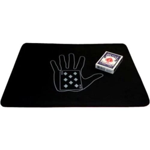 Prediction Double-Faced Card Mat(39*30*0.3cm,Diamond 8) Magic Tricks Card Mat for Magician Accessories Mentalism Gimmick Props