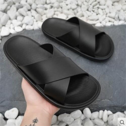 Slippers for Men Summer Slippers Non-slip Soft Beach Slides Flats Shoes Home Women Man Slipper Outdoor Footwear
