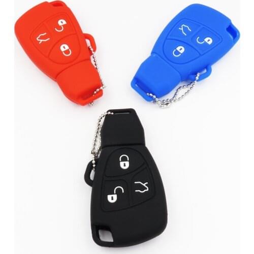 Cocolockey 100% SILICONE KEY COVER FIT FOR Mercedes for Benz of Smart A C E S Class Slk Cl KEY CASE FOR CAR INTERIOR ACCESSORIES