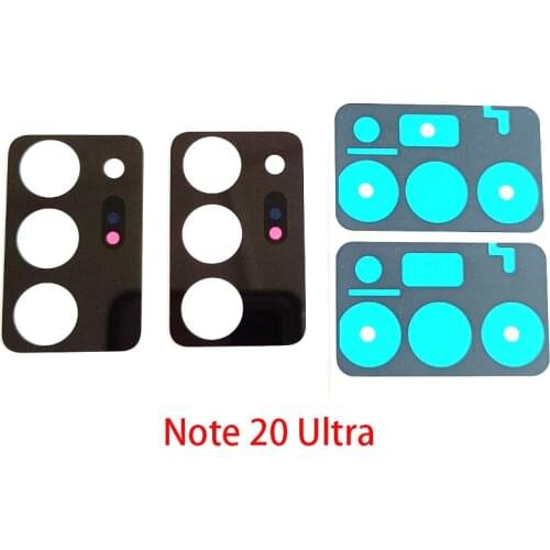 100pcs Back Rear Camera Glass Lens For For Samsung Galaxy Note 20 Ultra Note 10 S20 Plus S21 S10 Lite With Adhesive Sticker