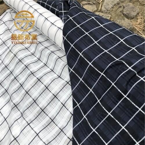 12%Silk 88%Cotton High Quality Silk And Cotton Yarn-dyed Fabric For Sewing Cloth Dresses Robe Summer Thin DIY Handmade Designer