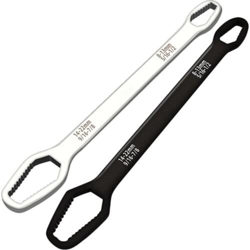 Universal Torx Wrench Double-Head Self-Tightening Adjustable Wrench 8-22mm Board Both Ends Shaped Multi-Purpose 2 Pack