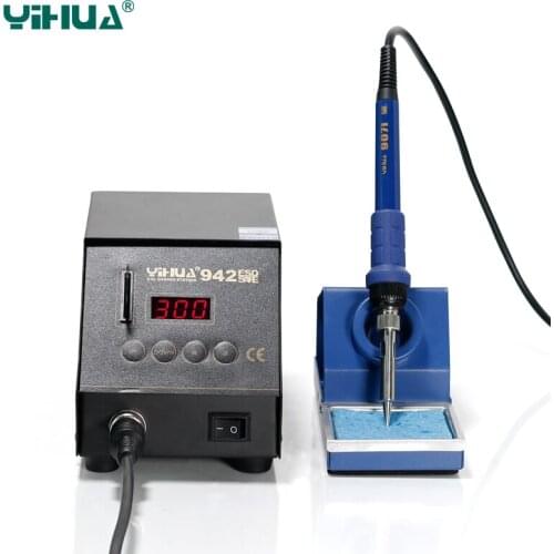 YIHUA 942 Lead Free Import HeaterESD Digital Soldering Station Repairing Card Locked Soldering Iron Station