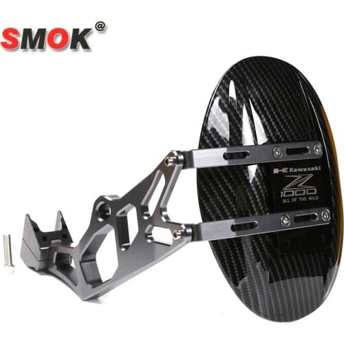 SMOK For Kawasaki Z1000 2010-2020 Motorcycle CNC Aluminum Rear Fender Mudguard Splash Mud Dust Guard Fender Shield Carbon