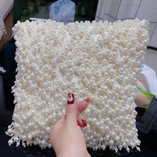 Pearl Headrest Pillow Bed Pillows Car Sweet Pillow Decorative Handmade Romantic Room Decor Decorations for Home Backrest Pillow