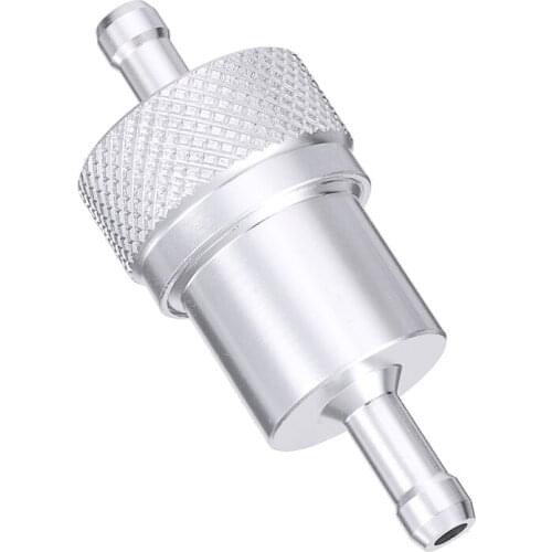 1pc 8mm Car Petrol Gas Fuel Filter Cleaner CNC Aluminium For Motorcycle Pit Dirt Bike ATV Quad Inline Oil Gas Fuel Filter Parts