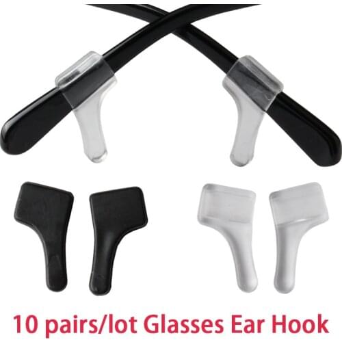 10Pairs/lot Anti Slip Silicone Glasses Ear Hooks For Kids And Adults Eyeglasses Sports Temple Tips Soft Ear Hook