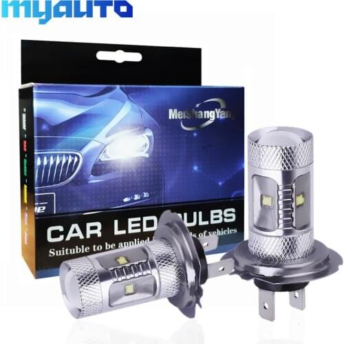 2Pcs H7 LED Bulbs Driving Light 5 Cree Chips Running Light Fog Lamp 12V parking car light source car bulbs C240