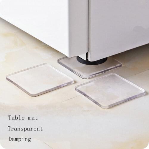 4pcs Washing Machine Foot Cushion Shake Noise Proof Washer Pad Refrigerator Cushion Padding Mat Tools Can Be Cut