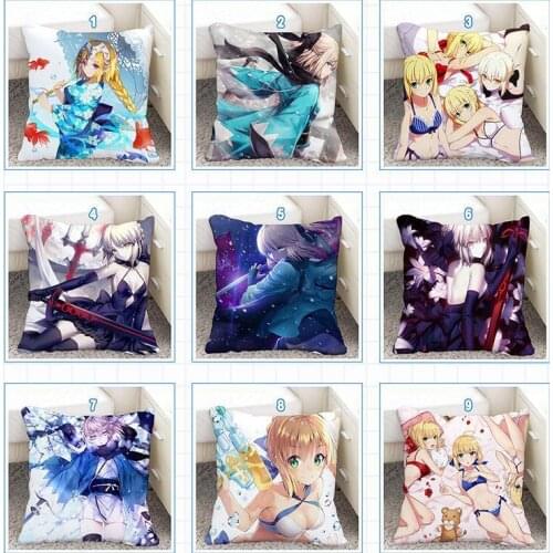 ACGN Fate Grand Order FGO Saber Jeanne d'Arc Fanart Pillowcase Pillow Cushion Case Cover Cosplay Otaku Gift BED/SOFA/CAR Decor
