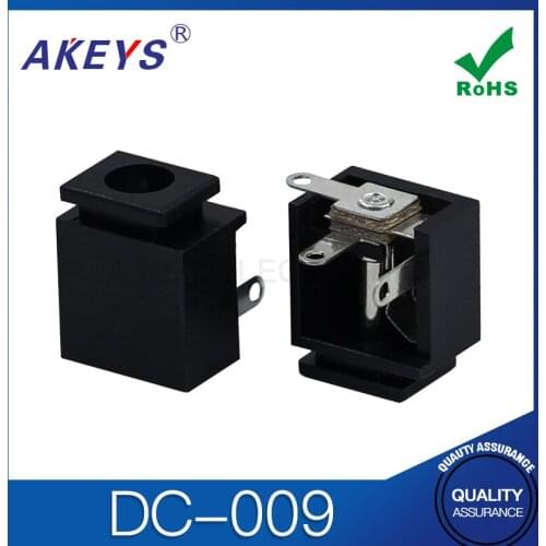30PCS DC-009 Mini 5.6mm 3 Pin Female Dc Power Socket jack Pcb Mounting DC jack with 3 fixed pin