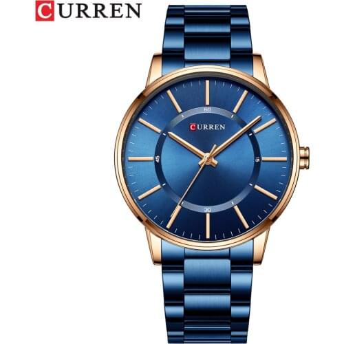 CURREN Top Brand Luxury Fashion Casual Watches Men Quartz Wrist Watch Mens Waterproof Business Clock Steel Relogios Masculino