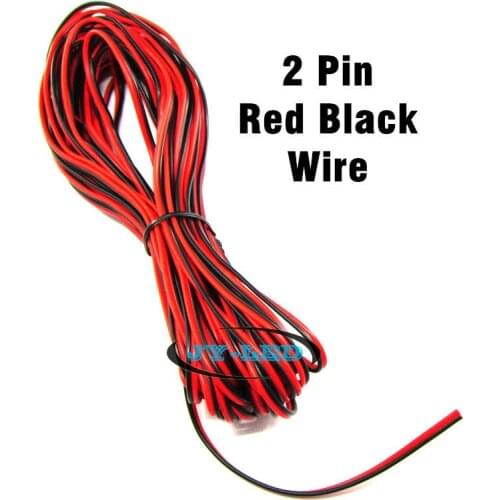 30 meters Electrical Wire Tinned Copper 2 Pin AWG 22 insulated PVC Extension LED Strip Cable Wire Excellent Quality