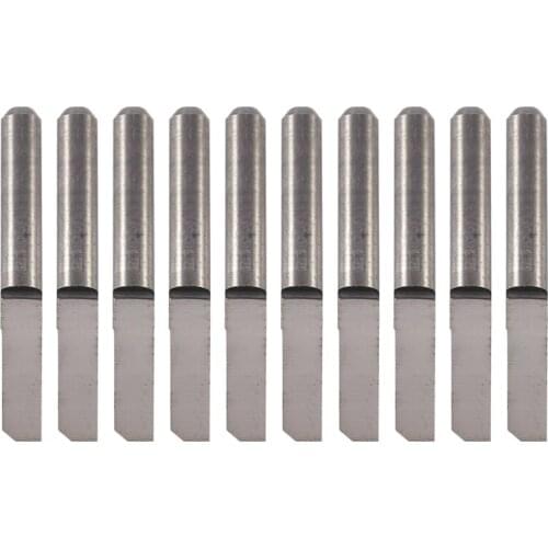 ABSF PCB Engraving Bit 10Pcs 3.175mm Shank Parallel Bit CNC Router Mill Carbide End Mill Milling Cutter