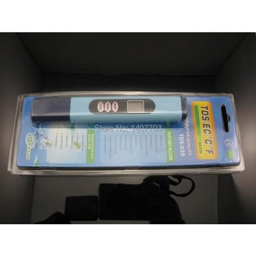 Pocket size pen type 3 in 1 Tds EC Temperature meter tester in leather case