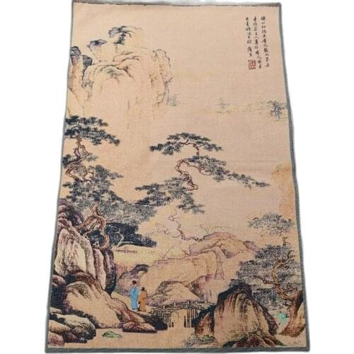 China old Tibet silk Thangka like hanging painting fengshui Landscape painting