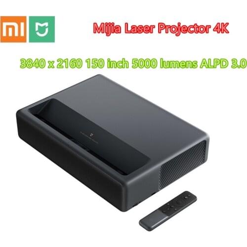 Xiaomi Mijia 4K Laser Projector 3840 x 2160 150 inch 5000 lumens TV Home Theater 2GB RAM 16GB ROM ALPD 3.0 Android 6.0 3D