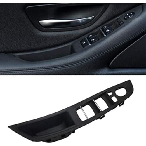 LHD Car Interior Door Handle Panel Window Switch Armrest Panel Inner Pull Handle Trim Panel Cover For BMW F10 F11 F18 2010-2016