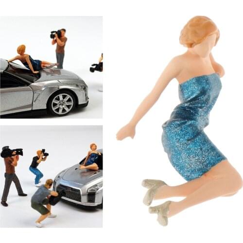 1/64 Model Figures Diorama People Figurines Doll for Auto Scene Decor Miniature Landscape Scenery Accessories Decoration