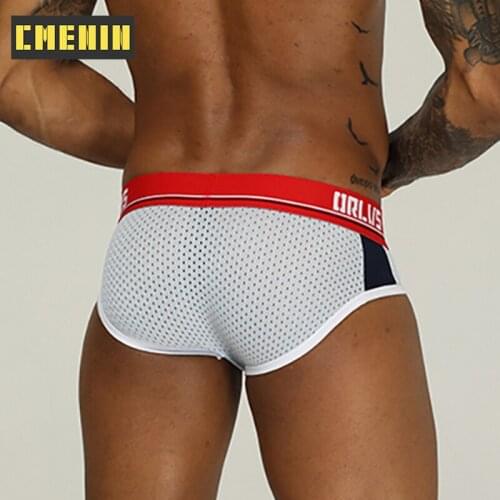 CMENIN Push Up Men Jock Strap Sexy Men Underwear Briefs Gay Male Jockstrap Bikini OR192 2020 Brief Men Mesh