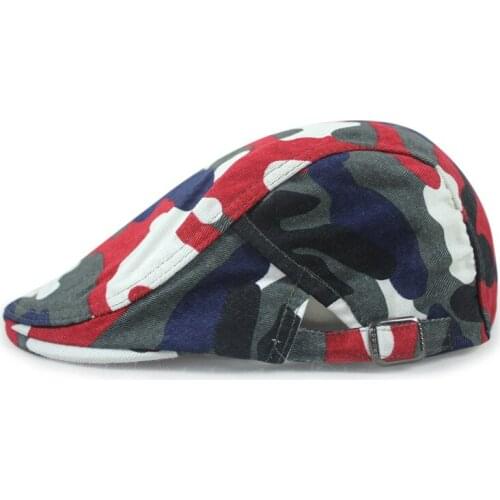 Unisex Camouflage Berets Fashion Male Spring Beret Hip Hop Cool Hat Man Summer Shade Camouflage Cap