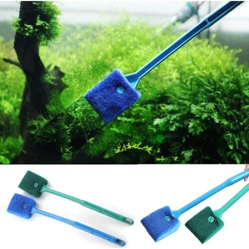 Sale Cleaning Brush Plastic Sponge Aquarium Glass Algae Cleaner Glass Plant Aquarium Fish Tank Aquarium Accessories
