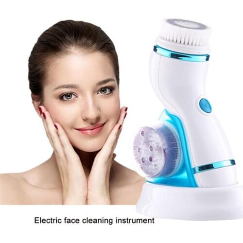 Facial Cleansing Brush Massager Electric Beauty Health Acne Face Cleaning Devices Personal Care Brush For Face
