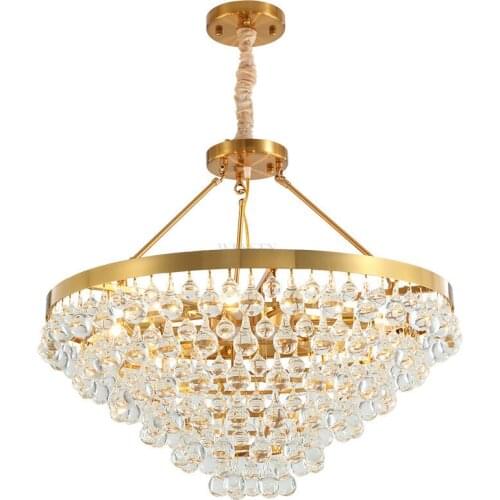 Modern Brass Copper Glass Pendant Light Home Living Room Bedroom Art Chandelier PA0727
