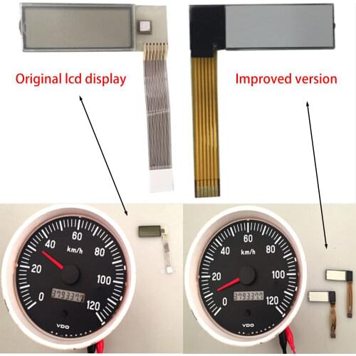 Speedometer Tachometer LCD display for vdo Kenworth trucks VDO cockpit vision Jcb tractor Volvo penta boat Yanmar Marine