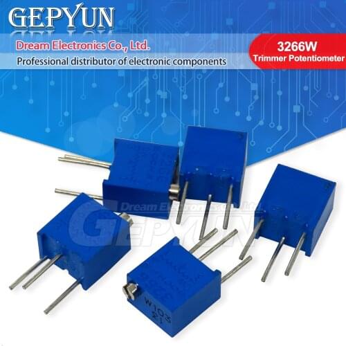 10pcs 3266W 3266 1K 2K 5K 10K 20K 50K 100K 200K 500K 1M ohm Trimpot Trimmer Potentiometer