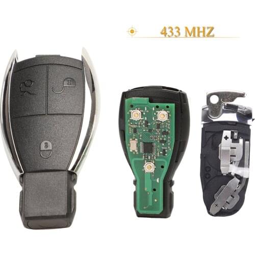 Kutery 3 Button Smart Remote Car Key Control Fob 433MHZ For Mercedes Benz A B C E G R CL CLK E G GL M S SLK CLASS
