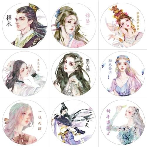 Vintage Fairy Girls Washi Tapes Bullet Journal Masking Tape Adhesive Tape DIY Scrapbooking Decorative Washi Stickers