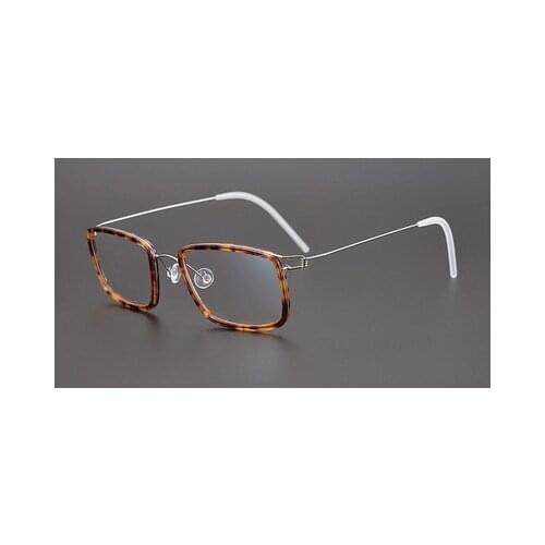 Vintage Round Screw Less Prescription Glasses Titanium Low Weight