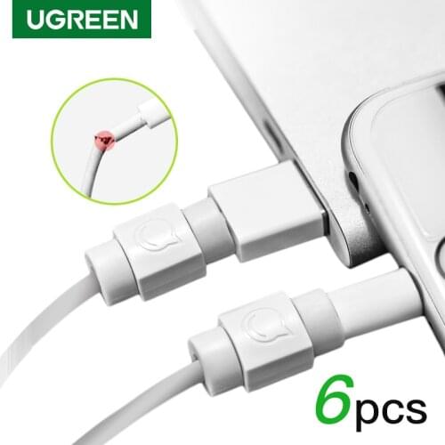 Ugreen USB Cable Protector For iPhone Charger Protection Cable USB Cord Saver Bite USB Cable Chompers For iPhone 12 Wire Protect