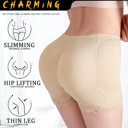 Women Body Shaper Padded Butt Lifter Panty Butt Hip Enhancer Fake Hip Shapwear Push Up Panties Plus Size Booty Shorts