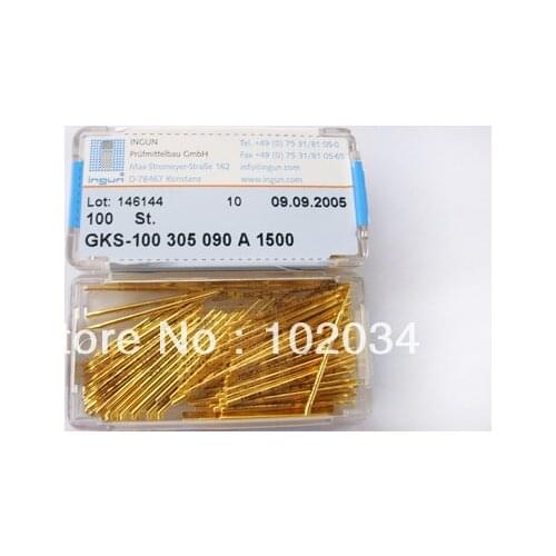 100PCS/LOT INGUN GKS-100-305-090 GKS-100 305 090 A 2000 Spring Test Probe Pogo Pin made in Taiwan