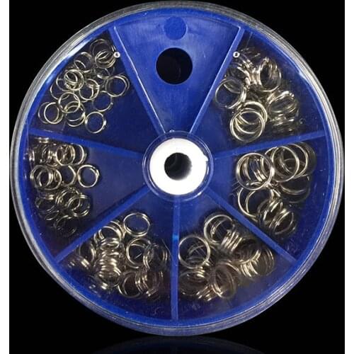 115Pcs/Set Fishing Split Rings For Crank Hard Bait Silver Stainless Steel Double Loop Split Open Carp Tool Fishing Accessories